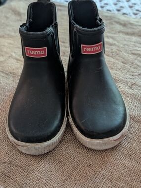 Reima Kids Black Waterproof Ankle Boots